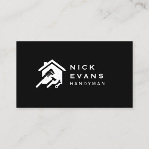 Carte De Visite Logo de réparation de maison moderne