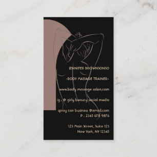 Carte De Visite logo de salon de bronzage par pulvérisation de con