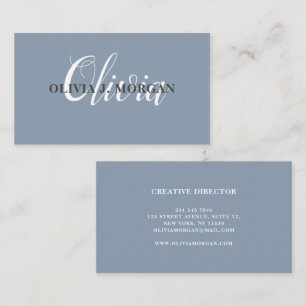 Carte De Visite Logo de script moderne nom professionnel minimal