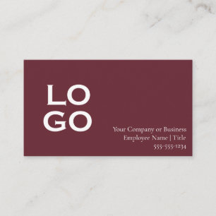 Carte De Visite Logo de société ou d'entreprise personnalisé borde