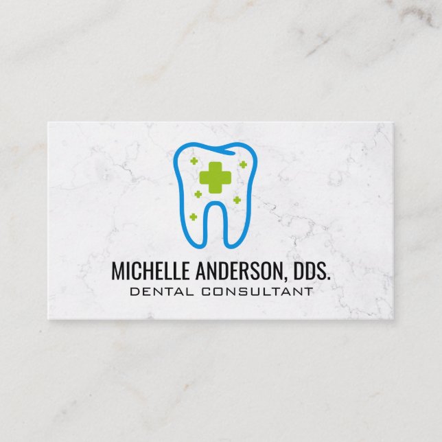 Carte De Visite Logo de soins dentaires pour dents (Devant)