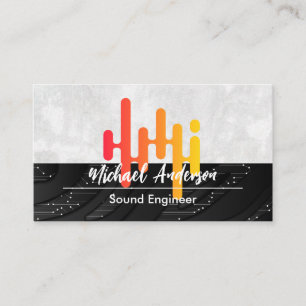 Carte De Visite Logo de Sound Music   Technologie