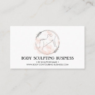 Carte De Visite Logo de spa de contouring de sculpture corporelle 