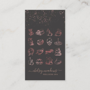 Carte De Visite Logo de Spa Signature Rose Gold