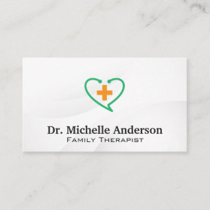 Carte De Visite Logo de Stethoscope Heart Plus
