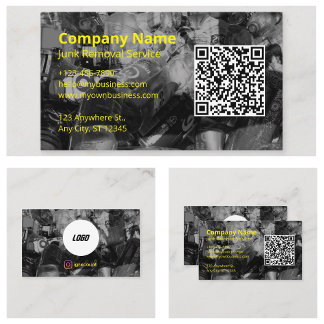 Carte De Visite Logo de suppression de jonc commercial