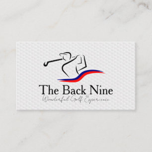 Carte De Visite Logo de terrain de golf   Sports