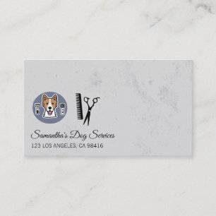 Carte De Visite Logo de toilettage animalier Ciseaux peigne