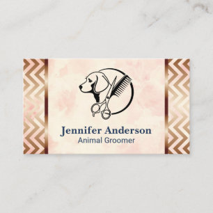 Carte De Visite Logo de toiletteur pour chiens Services de magas