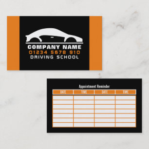 Carte De Visite Logo de voiture, Ecole de Conduite / Nomination d'