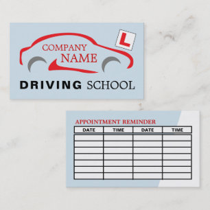 Carte De Visite Logo de voiture, Ecole de Conduite / Nomination d'
