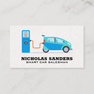 Carte De Visite Logo de voiture intelligente Station de recharge