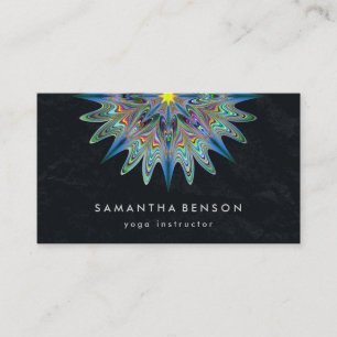 Carte De Visite Logo de yoga Fleur de Lotus élégante
