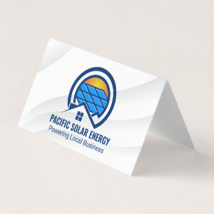 Carte De Visite Logo d'énergie solaire