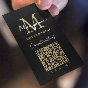 Carte De Visite Logo d'entreprise de code QR de contact numérique
