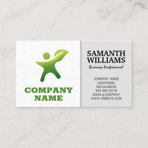 Carte De Visite Logo d'entreprise et disposition simple