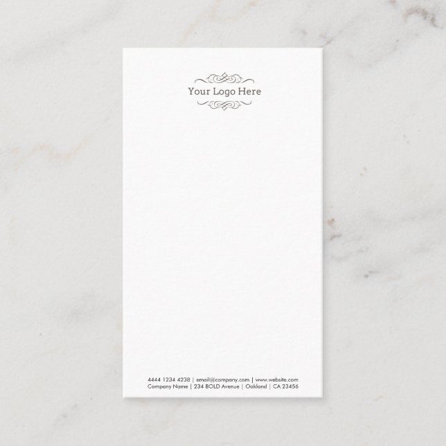 Carte De Visite Logo d'entreprise | Minimaliste moderne (Devant)
