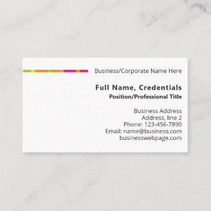 Carte De Visite Logo d'entreprise moderne couleur simple, devise