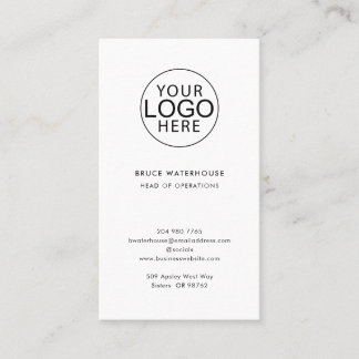 Carte De Visite Logo d'entreprise personnalisé Entreprise Moderne