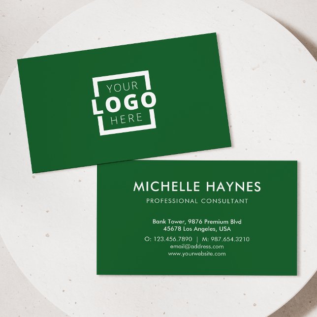 Carte De Visite Logo d'entreprise personnalisé Entreprise moderne (Créateur téléchargé)