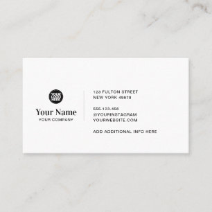 Carte De Visite Logo d'entreprise personnalisé simple moderne min