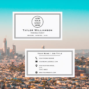 Carte De Visite Logo d'entreprise professionnel de base