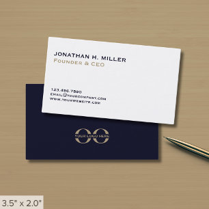 Carte De Visite Logo d'entreprise simple minimaliste