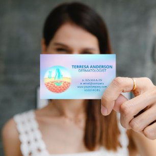 Carte De Visite Logo Dermatologue Hydratation de la peau