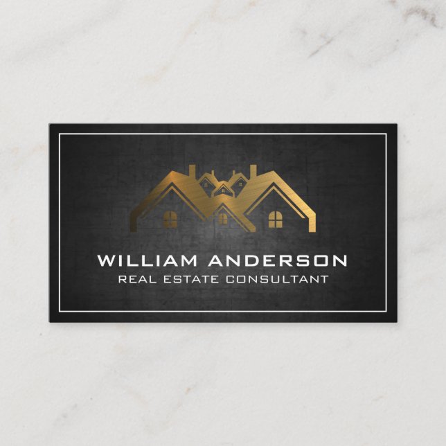 Carte De Visite Logo des biens immobiliers (Devant)