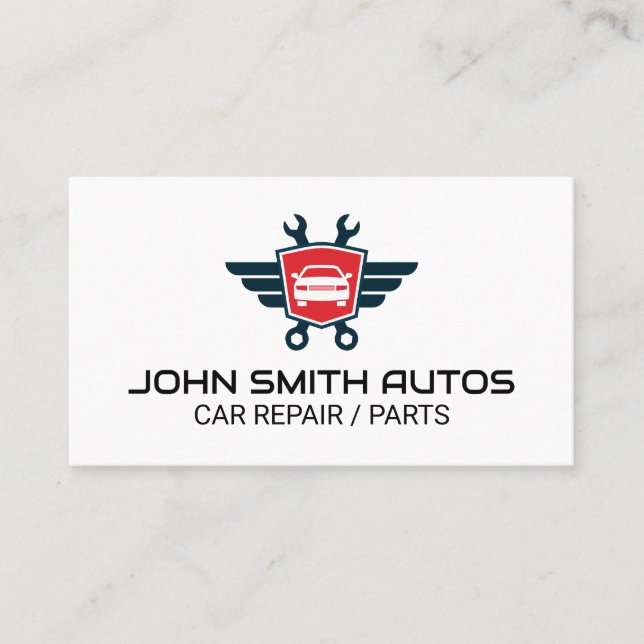 Carte De Visite Logo des clés automatiques | Réparation de voiture (Devant)