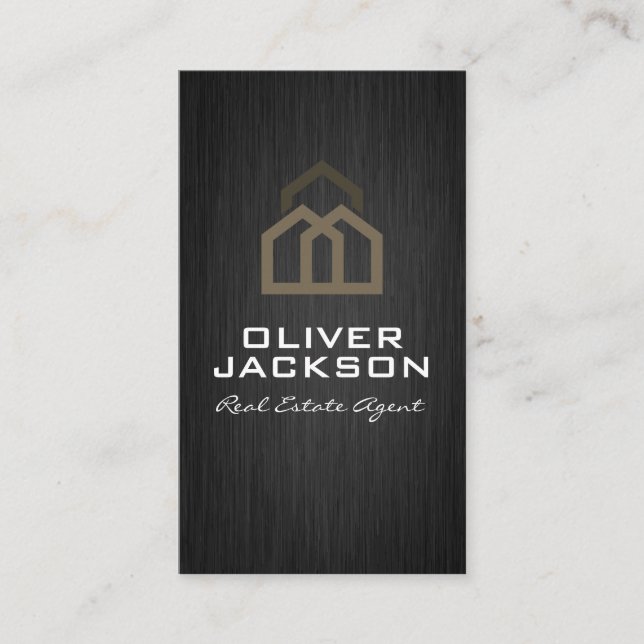 Carte De Visite Logo des maisons | Immobilier (Devant)