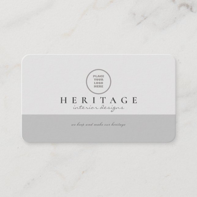 Carte De Visite Logo des médias sociaux professionnels off White e (Devant)