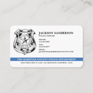 Carte De Visite Logo des policiers