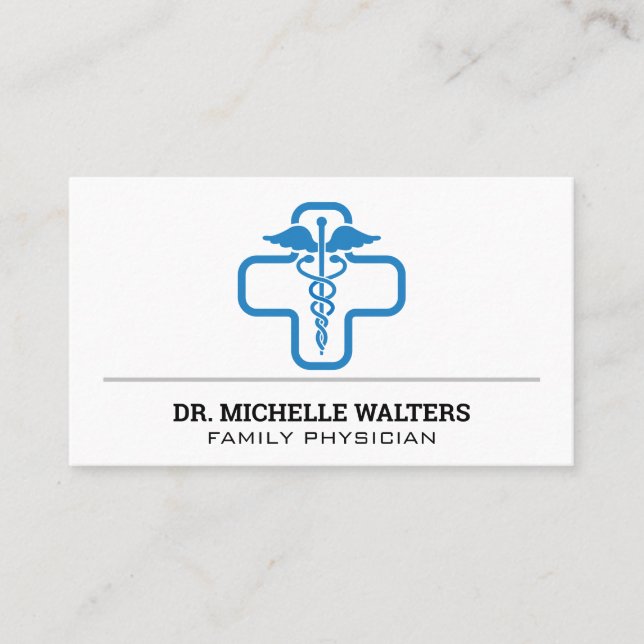 Carte De Visite Logo des soins médicaux (Devant)