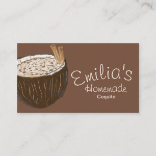 Carte de visite logo dessiné à la main Coquito fai