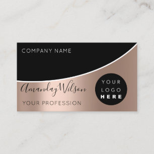 Carte De Visite Logo d'extension de coiffeur professionnel