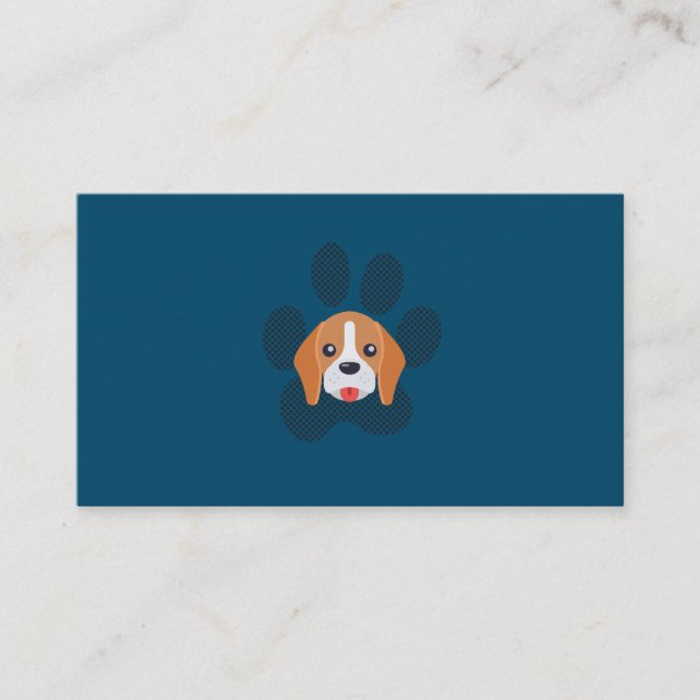 Carte De Visite Logo du chien et du chien (Devant)