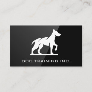 Carte De Visite Logo du chien K9 Logo Black Gloss
