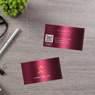 Carte De Visite Logo du code qr de Bourgogne