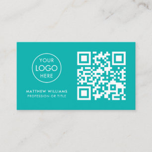 Carte De Visite Logo du code QR professionnel de l'infirmière prat