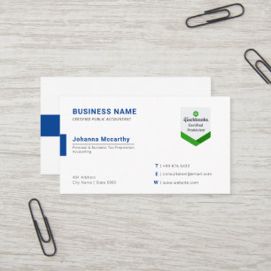 Carte De Visite Logo du comptable Busin moderne minimaliste