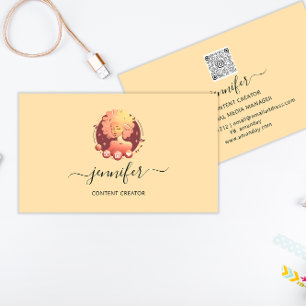 Carte De Visite Logo du créateur de contenu de Social Media Manage