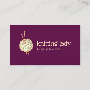 Carte De Visite Logo du Crochet Tricot de Bourgogne