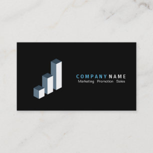 Carte De Visite Logo du graphique à barres