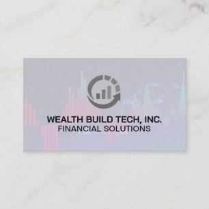 Carte De Visite Logo du graphique Finance   Graphique du marché St
