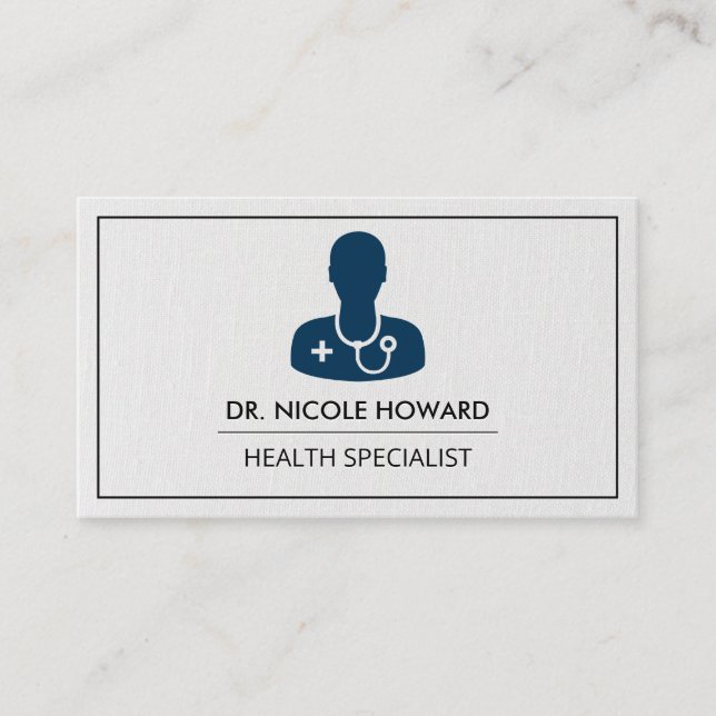 Carte De Visite Logo du médecin Médicale | Médecin (Devant)