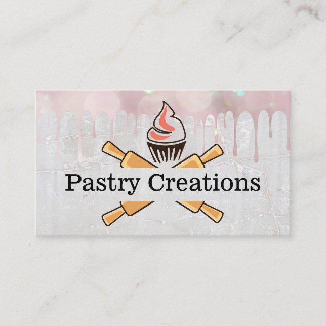 Carte De Visite Logo du muffin de la broche (Devant)