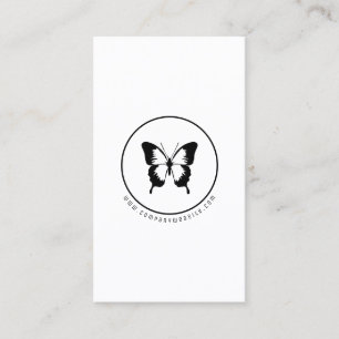 Carte De Visite Logo du papillon noir