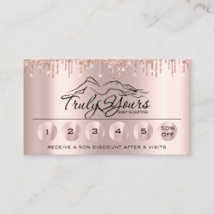 Carte De Visite Logo du Rose Loyaliy 6 Boîtes à claquage