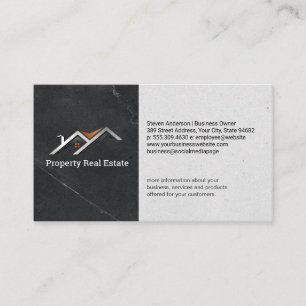 Carte De Visite Logo du toit immobilier